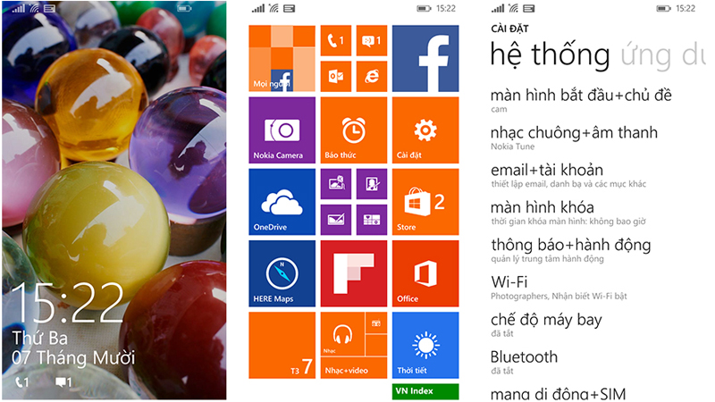 Giao diện Lumia 830 Giao diện Lumia 830