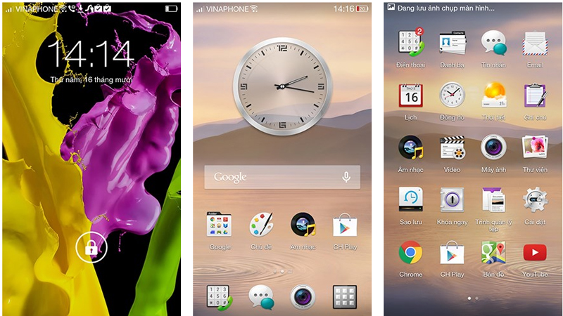 Giao diện Oppo N1 Mini Giao diện Oppo N1 Mini