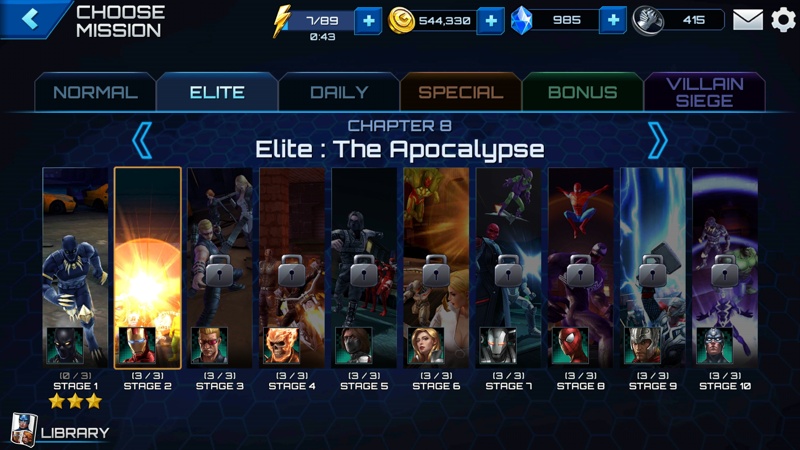 Marvel Future Fight Biometrics