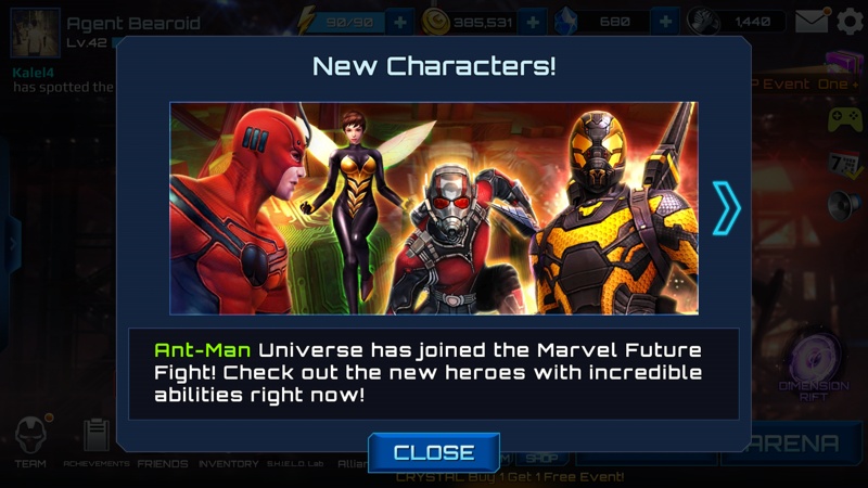 Marvel Future Fight update v1.3.0