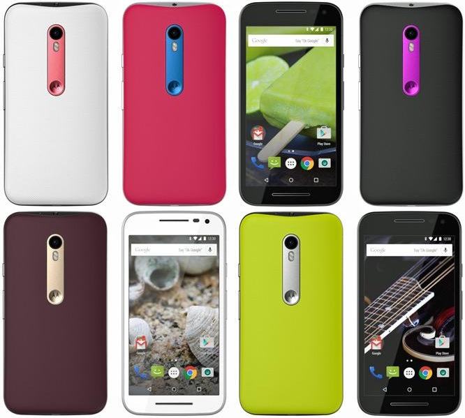 Moto G 2015 có thể tuỳ chỉnh màu sắc