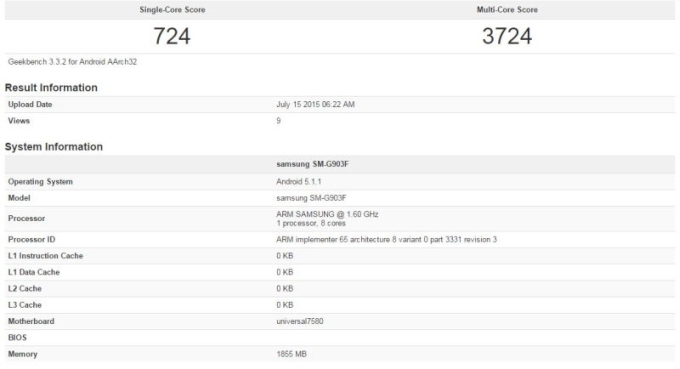 Galaxy S5 Neo bị phát hiện trên Geekbench Galaxy S5 Neo bị phát hiện trên Geekbench