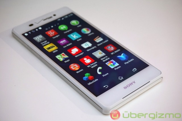 Giao diện smartphone Xperia cũ    