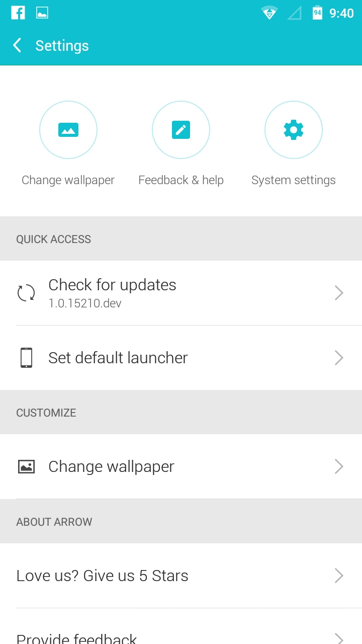 settings settings