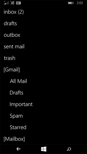 gmailonwindowsphone3