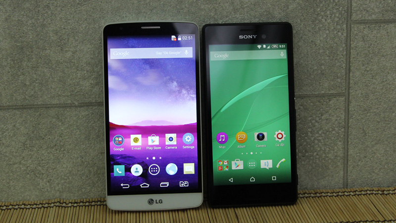 Sony Xperia M4 Aqua và LG G3 Stylus Sony Xperia M4 Aqua và LG G3 Stylus