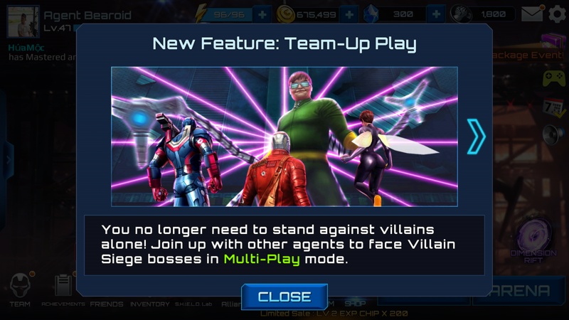 Marvel Future Fight nâng cấp v1.3.1