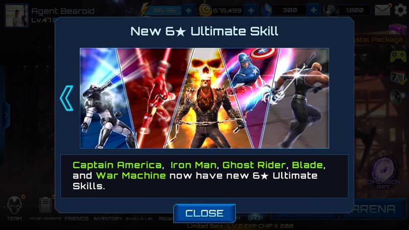 Marvel Future Fight nâng cấp v1.3.1