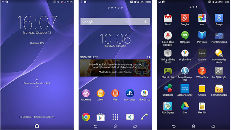 Giao diện Android 4.4 trên Sony Xperia C3 Giao diện Android 4.4 trên Sony Xperia C3