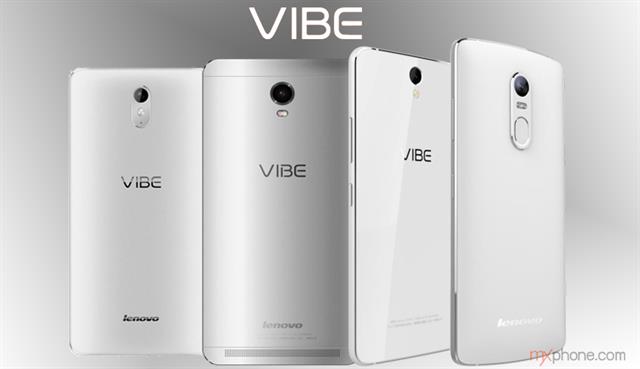 Lenovo Vibe X3 (ảnh rò rỉ) Một bức ảnh có sự góp mặt của Lenovo Vibe X3 và Vibe S1, Vibe P1 và Vibe P1 Pro