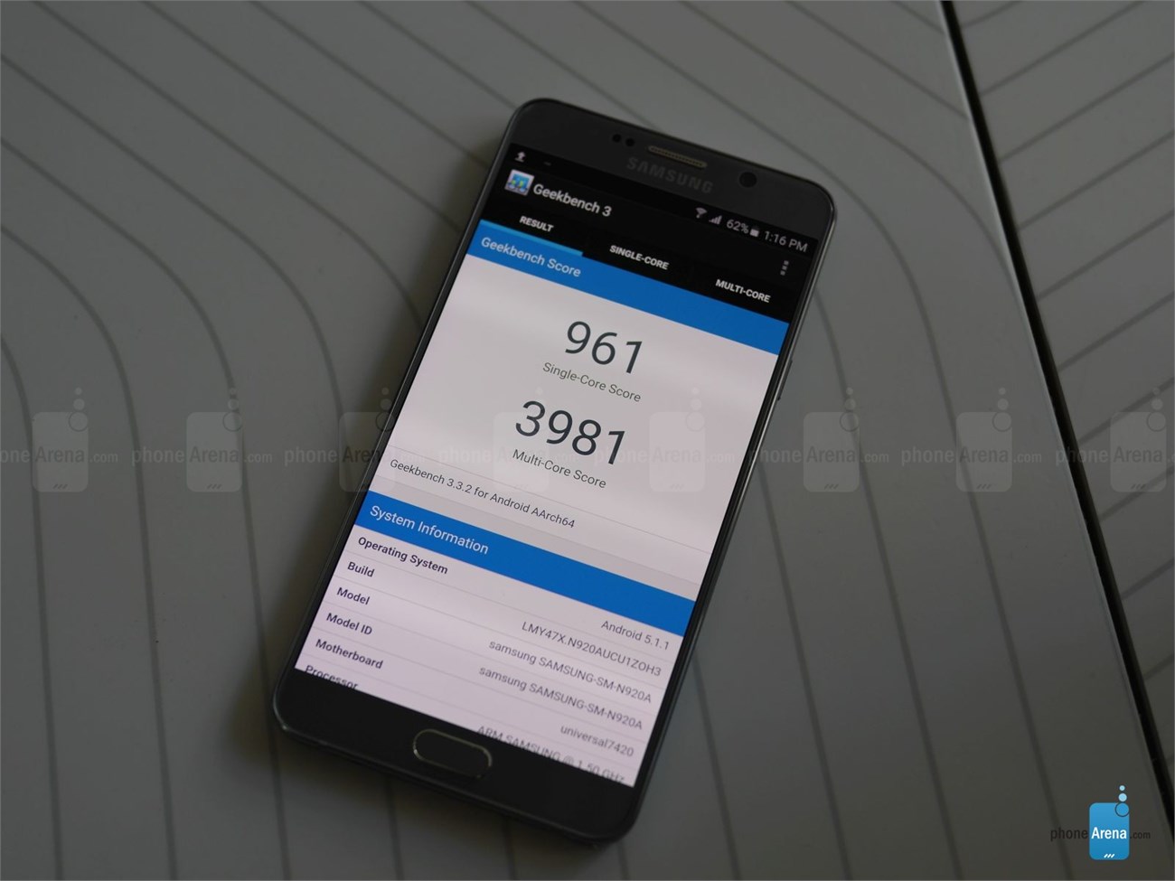 Điểm hiệu suất Galaxy Note 5 Điểm hiệu suất Galaxy Note 5