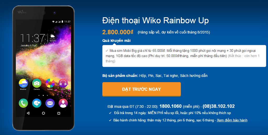 Wiko Rainbow Up