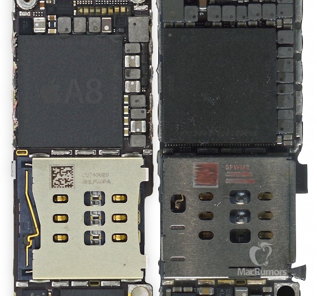So sánh kích thước chip A8 và A9​