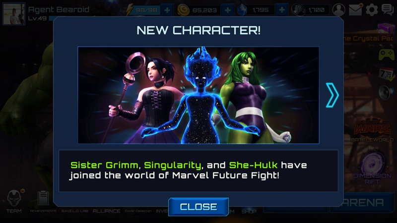 Marvel Future Fight update v1.4.2 2