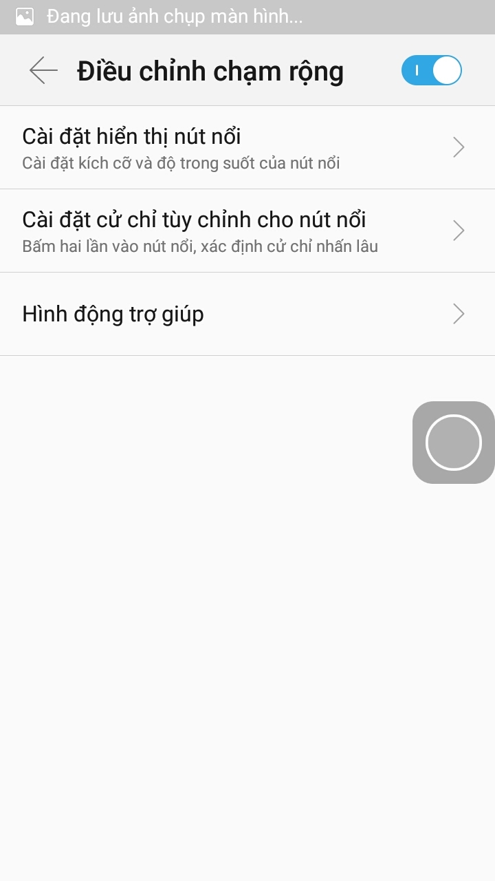 Điều chỉnh chạm rộng