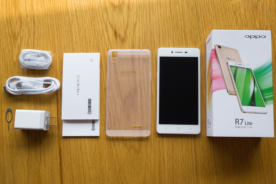 Bộ sản phẩm OPPO R7 Lite Mở hộp R7 Lite