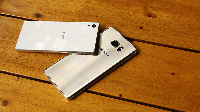 Samsung Galaxy Note 5 và Zony Xperia Z3 Plus