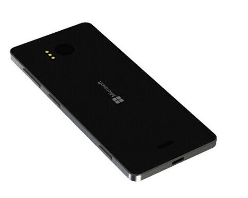 Mặt sau của chiếc Lumia 950 màu trắng và đen 2 Mặt sau của chiếc Lumia 950 màu trắng và đen 2