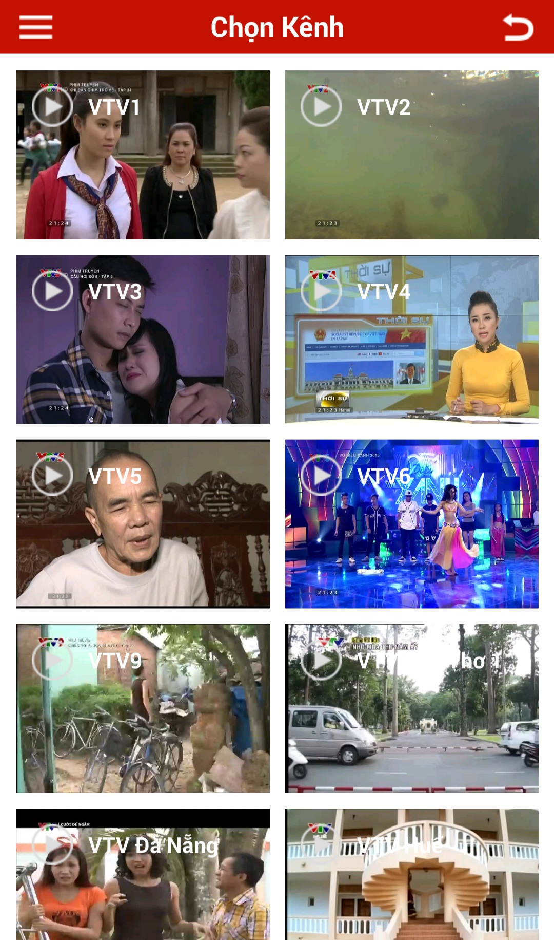 Ứng dụng VTV Go 4 Ứng dụng VTV Go 4