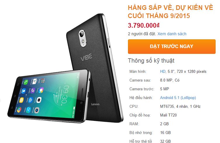 Lenovo Vibe P1m