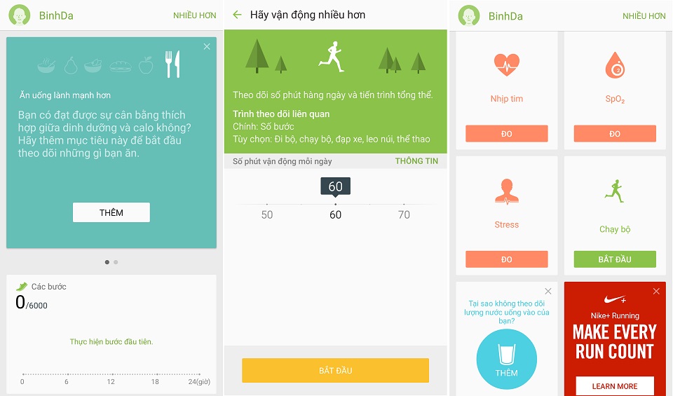 Ứng dụng theo dõi tình trạng sức khỏe S Health Ứng dụng theo dõi tình trạng sức khỏe S Health
