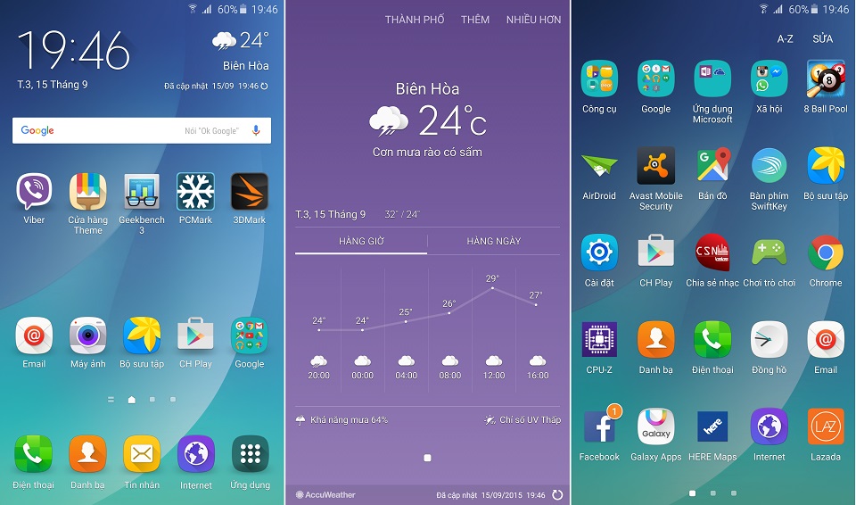 Trình khởi chạy Touchwiz trên Samsung Galaxy Note 5 Trình khởi chạy Touchwiz trên Samsung Galaxy Note 5