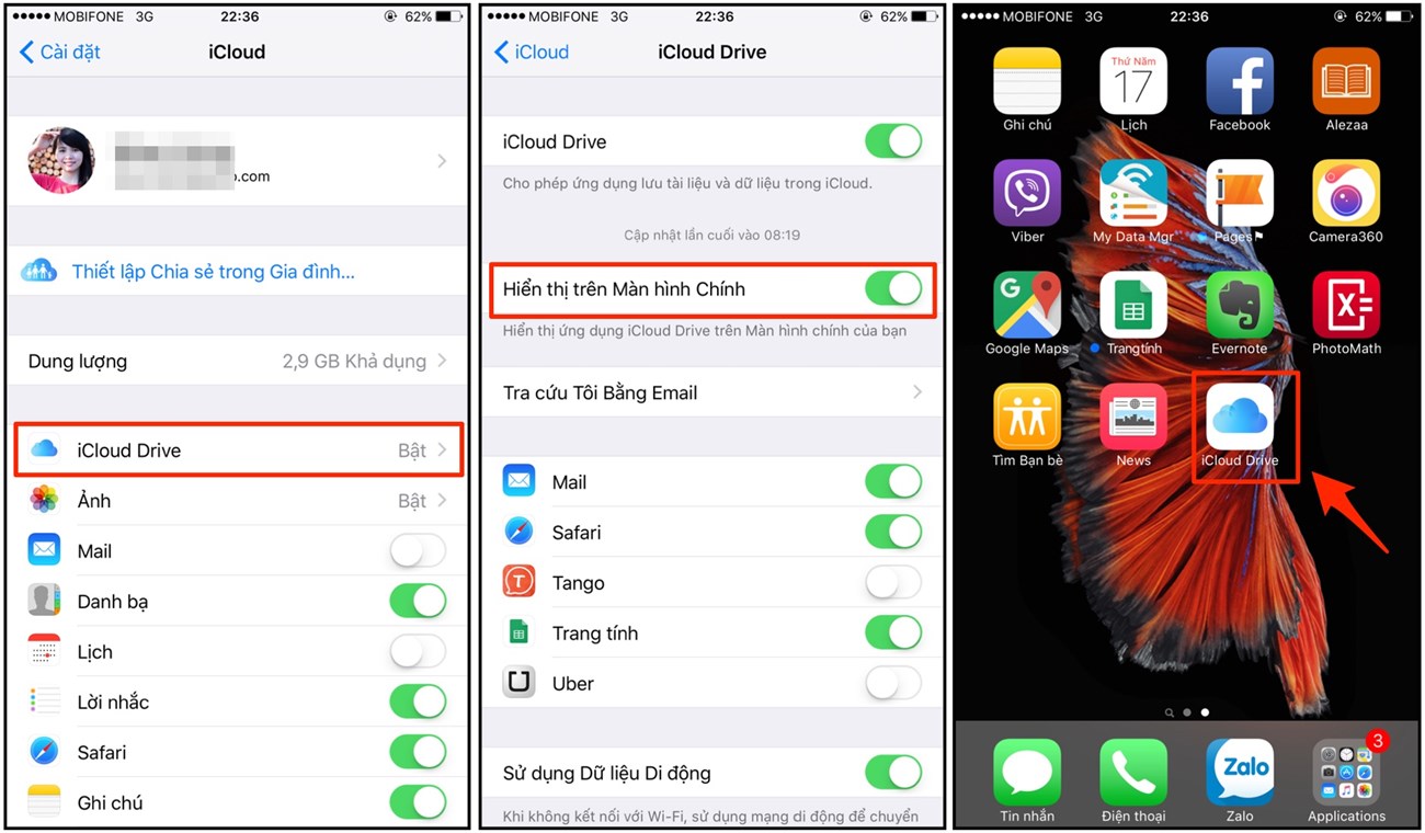 Có một ứng dụng riêng cho iCloud Drive