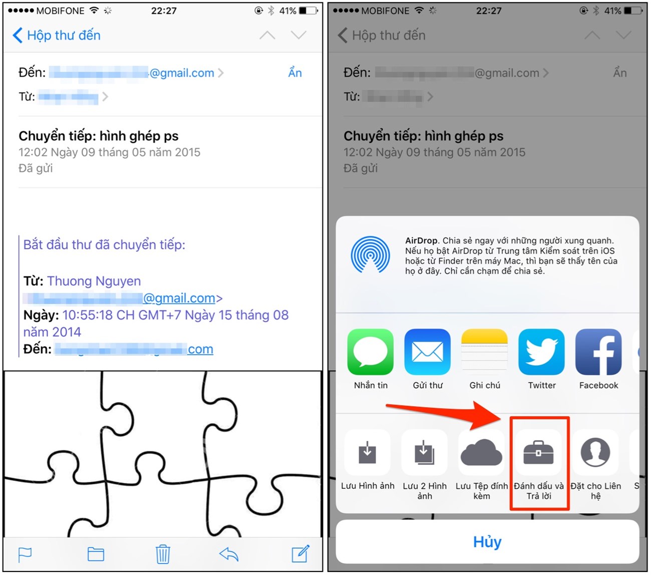 Chú thích cho tệp đính kèm trực tiếp trong Mail Chú thích cho tệp đính kèm trực tiếp trong Mail
