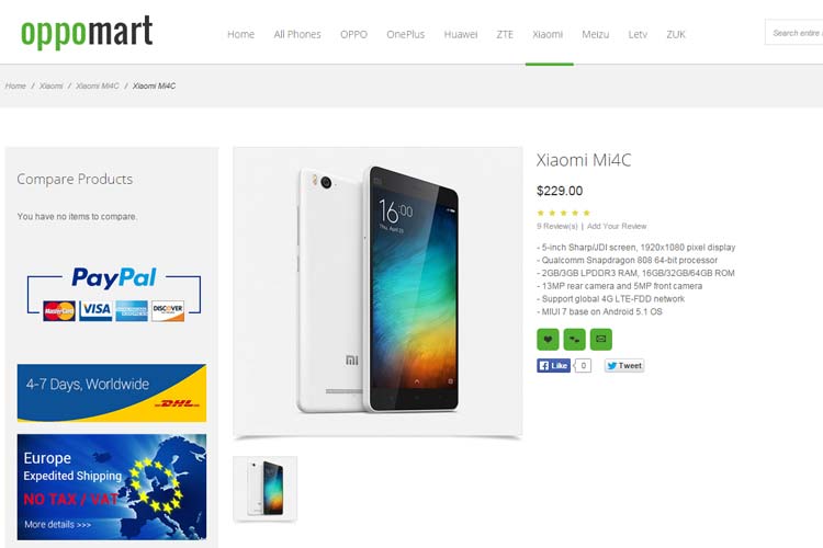 Xiaomi Mi 4c (Ảnh rò rỉ) Xiaomi Mi 4c (Ảnh rò rỉ)