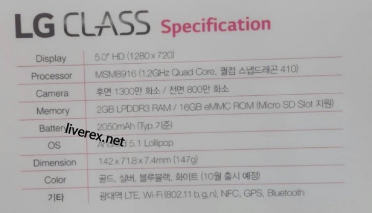 LG Class LG Class