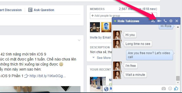 Facebook Messenger Video Call