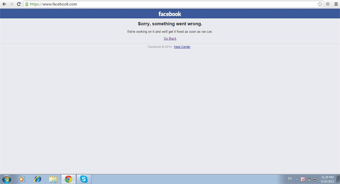 facebook down