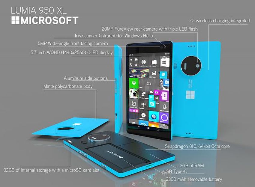 Render Lumia 950 XL