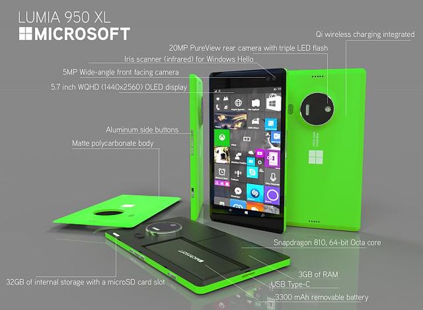 Render Lumia 950 XL