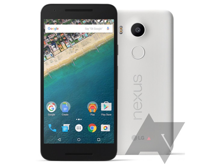 Mặt trước của Nexus 5X được trang bị loa kép