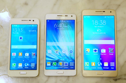 Bộ ba Galaxy A3, A5 và A7 cũ Bộ ba Galaxy A3, A5 và A7 cũ