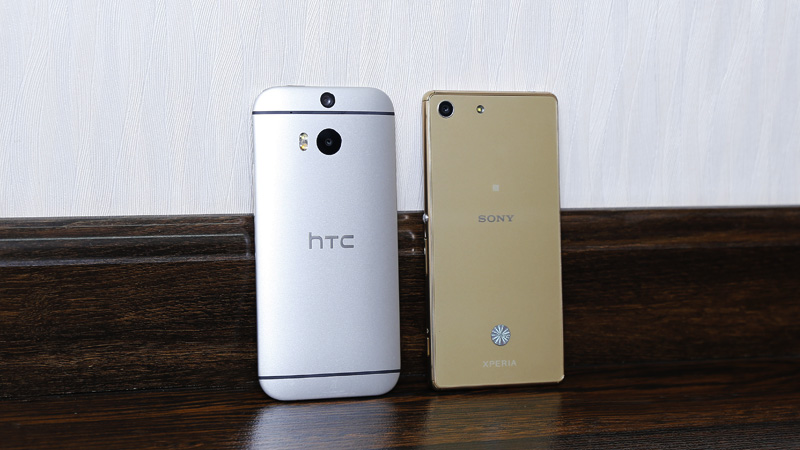 Sony Xperia M5 Dual và HTC One M8 Eye Sony Xperia M5 Dual và HTC One M8 Eye