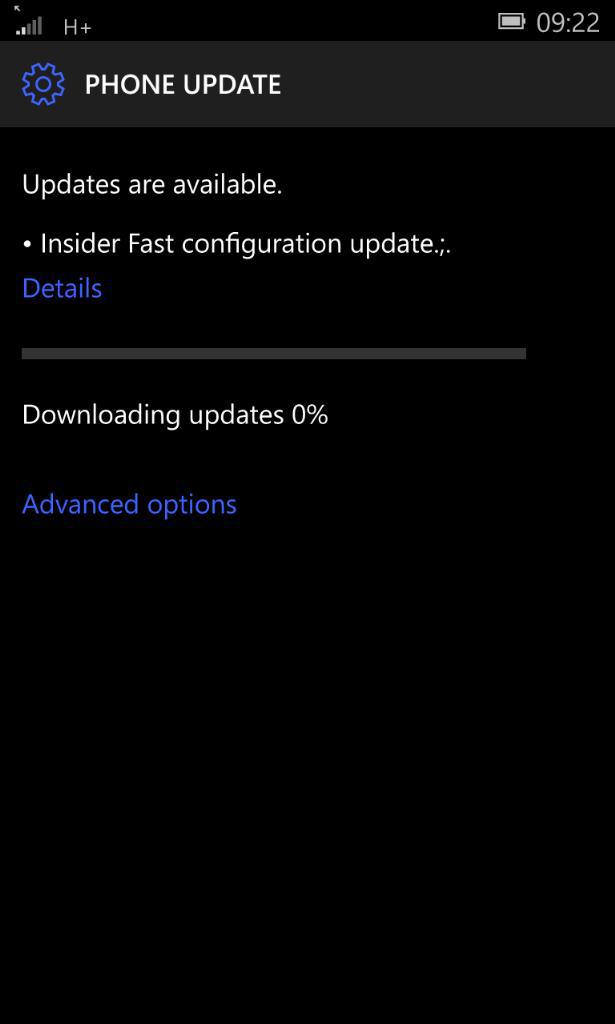 Cập nhật bản build 10559 ở chế độ Fast ring Cập nhật bản build 10559 ở chế độ Fast ring