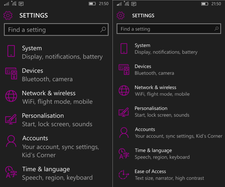 Windows 10 Mobile