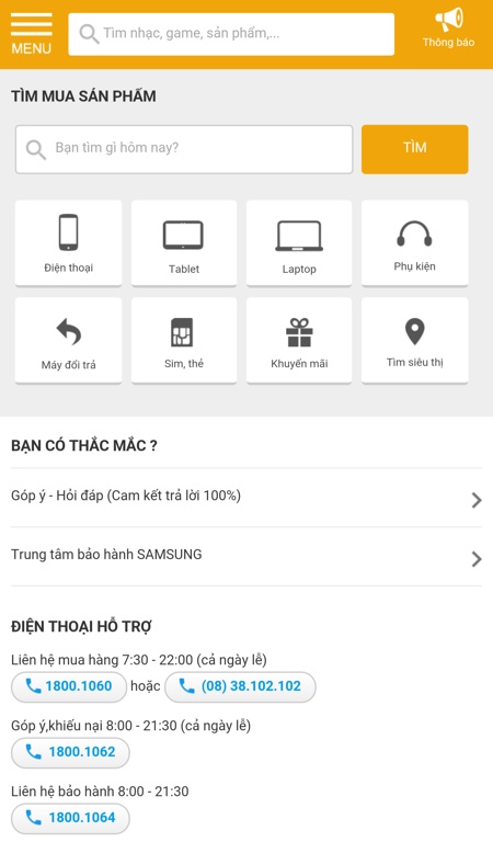 Ứng dụng TGDD 3 Ứng dụng TGDD 3