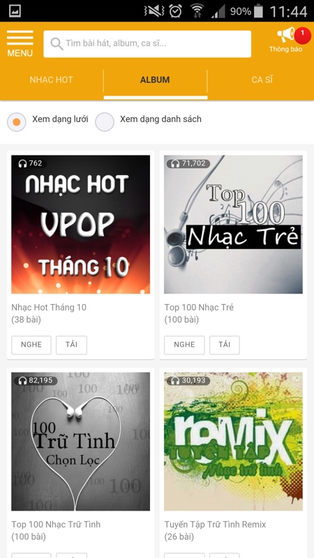 Tải và nghe nhạc trên app TGDD 5 Tải và nghe nhạc trên app TGDD 5