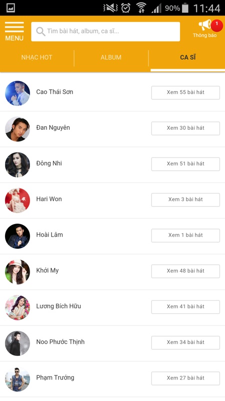 Tải và nghe nhạc trên app TGDD 7 Tải và nghe nhạc trên app TGDD 7