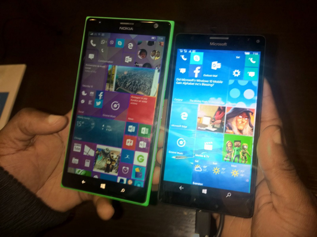 Lumia 950 XL và Lumia 1520 Lumia 950 XL và Lumia 1520