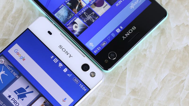 So sánh mặt trước Sony Xperia C4 và Sony Xperia C5