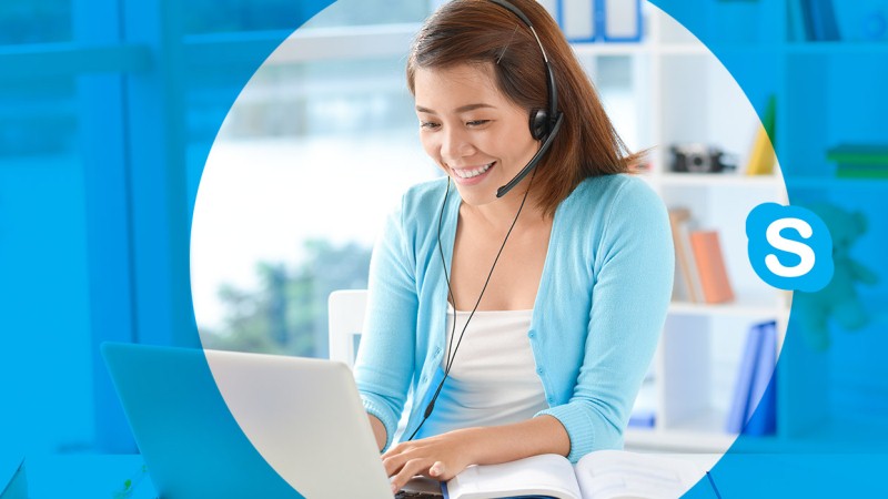 Học tiếng Anh qua Skype