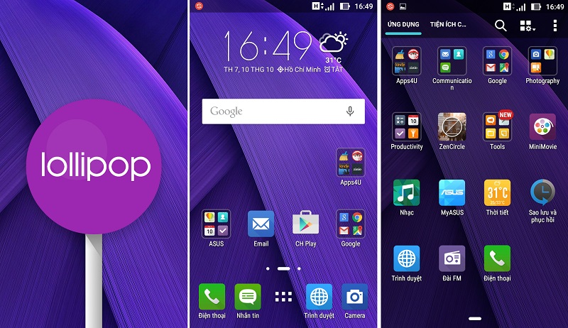 Giao diện ZenUI trên ZenFone Go giao-dien-zenfone-go