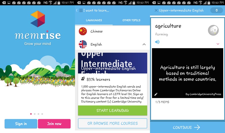 Ứng dụng Memrise 1 Ứng dụng Memrise 1