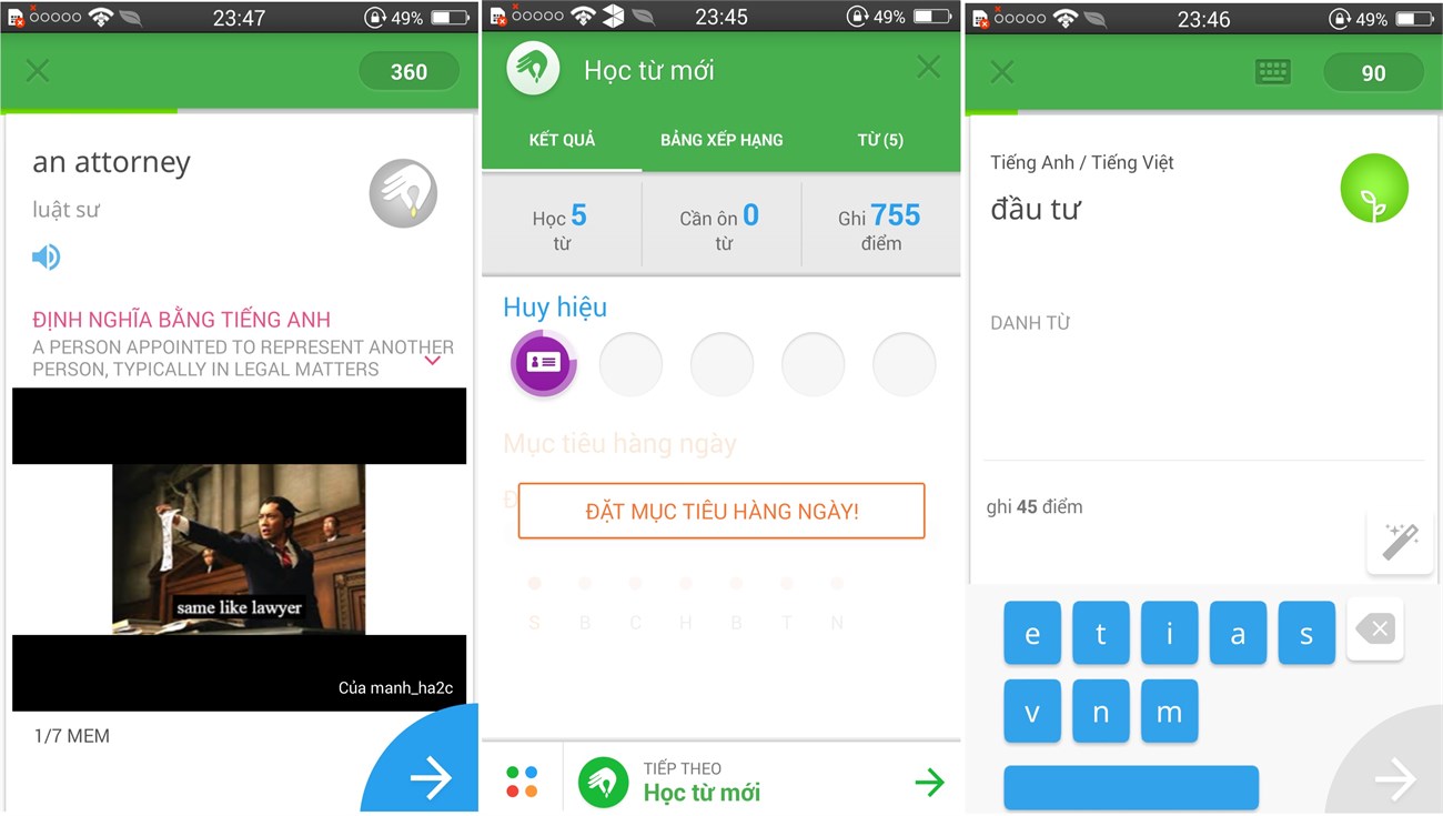 Ứng dụng Memrise 2 Ứng dụng Memrise 2