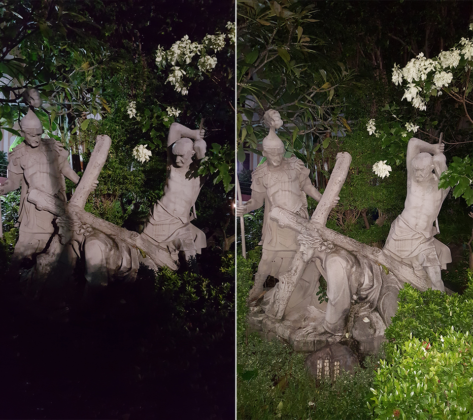 chế độ chụp flash test đèn flash của galaxy S6