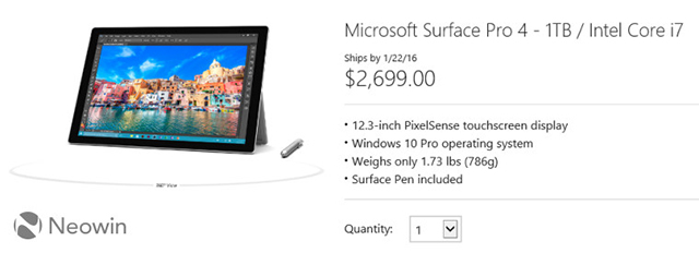 Surface Pro 4 Surface Pro 4
